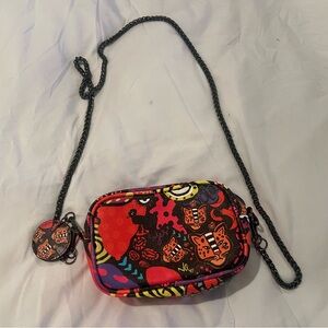 Graffiti style crossbody bag